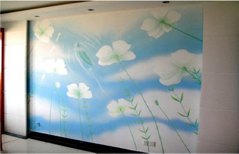 莆田画墙绘怎么画好白云的蓬松感？