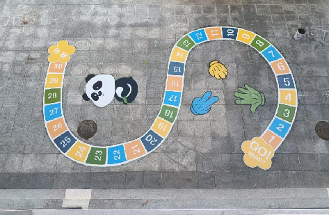 莆田地面游戏彩绘