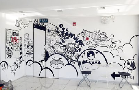 莆田手绘墙并非传统涂鸦。